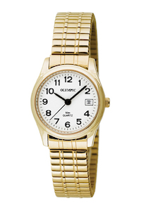 Olympic Ladies Gold Classic Expandable Watch 83034