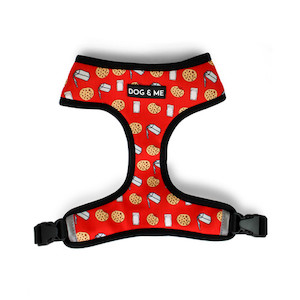 Duo Reversible Comfort Harness - Cookie Monster + Tic Tac Toe dogandme