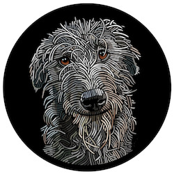 Creative art: Doggieology Art - Deerhound