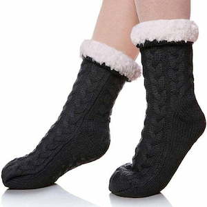 Lined Slipper Socks Assorted (Pair) 保暖袜