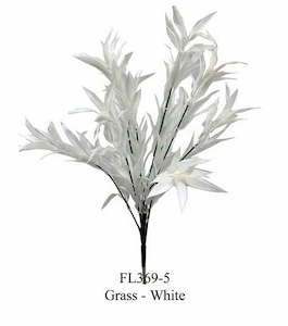 Artificial Grass Leafy – White