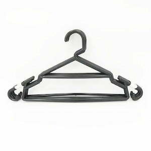 Cloth Hanger 5pcs Plastic Black