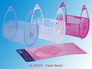 Clothes Pegs Basket Plastic Foldable 25.5×20.5x15cm