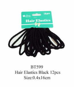 Hair Band Elastic Hair Tie 0.4x16cm 18pcs