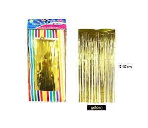 Foil Door Curtain Tinsel Curtain 90x240cm – Gold