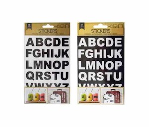 Alphabet Sticker Label Assorted