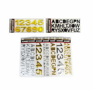 Homewares: Alphabet Sticker Set Assorted 1pcs