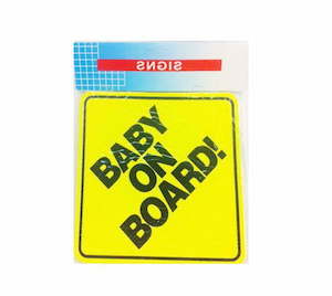 Baby On Board Sign