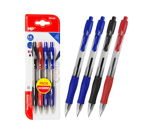 Ballpoint Ball Pen 1.0mm 4pcs Mix Colour