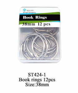 Book Rings 38mm 12pcs