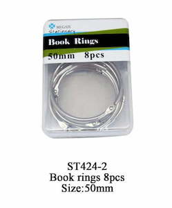 Book Rings 50mm 6pcs