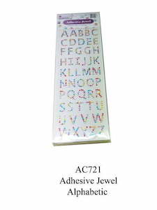 Adhesive Jewel Alphabetic