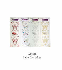 Butterfly sticker 4 Assorted (each)