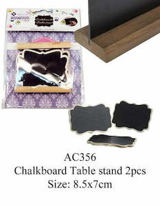 Chalkboard Table stand 2pcs Size: 8.5x7cm