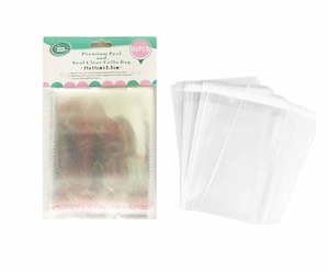 Clear Cellophane Cello Bags 11x11cm + 3.5cm Self Seal 60pcs