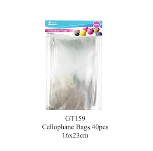 Clear Cellophane Cello Bags 16x23cm Self Seal 40pcs