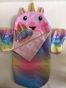 18 inch Unicorn Sleeping Bag and Eye Mask for Our Generation size Dolls