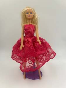 Cherise Pink Short Barbie Dress