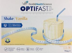 Optifast Milkshake - Vanilla 18 x 53 gm