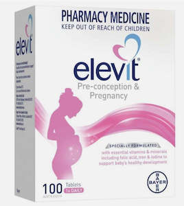 Elevit Pre-conception & pregnancy multivitamin 100 tablets Pharmacy Medicine