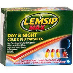 Pharmacy: Lemsip Max Day & Night Cold & Flu 16 Capsules