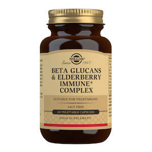 Solgar Beta Glucans & Elderberry Immune Complex Vegetable 60 Capsules