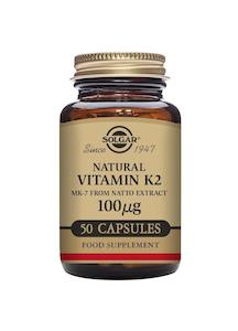 Pharmacy: Solgar Vitamin K2 MK-7 100mcg 50 tablets