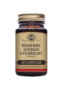 Solgar Bilberry Ginkgo Eyebright Complex 60 capsules