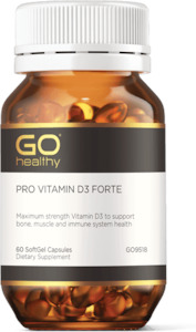 Go Healthy Pro Vitamin D3 Forte 60 softgel capsules