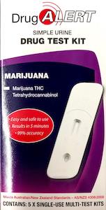 Drug Alert Urine 5 Test kit for Marijuana THC Tetrahydrocannabinol