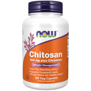 now Chitosan 500 mg plus Chromium 120 Veg Capsules