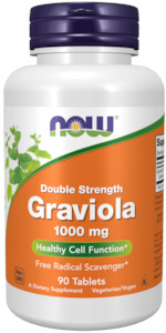 now Graviola 1000 mg, Double Strength 90 Veg Capsules