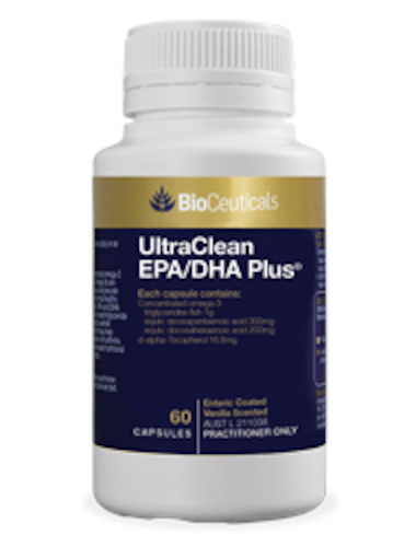 Bioceuticals UltraClean EPA/DHA Plus Ultra-Purified, Concentrated Fish Oil 60 caps