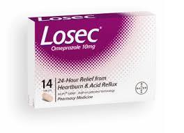 Pharmacy: Losec Omeprazole 10mg 14 tablets