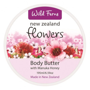 Wild Ferns Flowers Body Butter with Manuka Honey 195ml