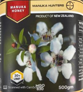 Manuka Hunters MGO830 / UMF20+ 500 gm