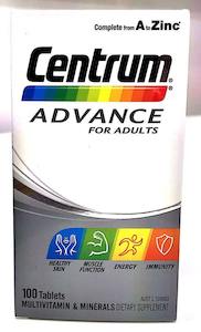 Centrum Advance Multivitamin 100 tablets