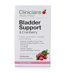 Clinicians Bladder Support and Cranberry Sachets 14's