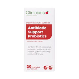 Pharmacy: Clinicians Antibiotic Support Probiotics 20 Caps