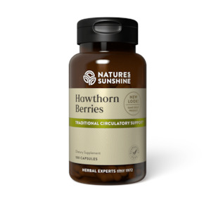 Nature's Sunshine Hawthorn Berries 100 Capsules