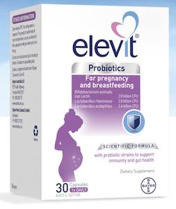 Pharmacy: Elevit Probiotics For Pregnancy and Breastfeeding 30 Capsules