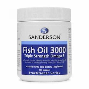 Sanderson Triple Strength Fish Oil 3000 150 Caps