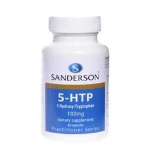 Pharmacy: Sanderson 5 HTP 100mg 60 Capsules