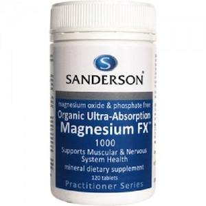 Pharmacy: Sanderson Organic Ultra Magnesum FX 120 Tablets