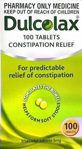 Dulcolax Constipation relief 5 mg 100 Tablets