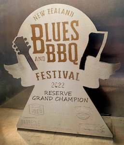 Blues and BBQ Trophies