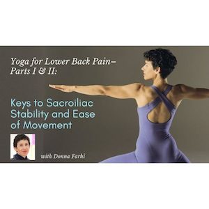 Yoga for Lower Back Pain: Keys to Sacroiliac Stability and Ease of Movement 