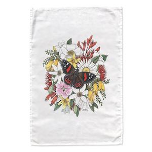 Red Admiral's Joy tea towel