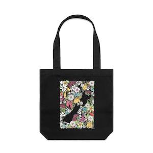 Colourful Sea Of Flowers artwork tote bag