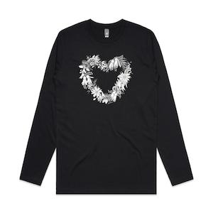 Monochromatic Heart of NZ long sleeve tee